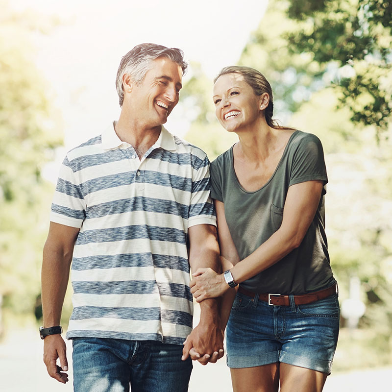 Northlake Charlotte neighborhood near The Bennett apartments couple