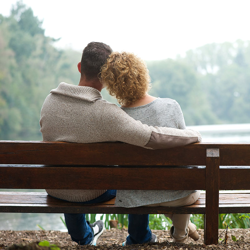 Northlake Charlotte neighborhood near The Bennett apartments couple