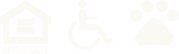 Equal Housing, Pet Friendly, Wheelchair Accessible